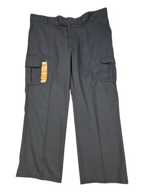 Dickies Flex Cargo Pants Men 46x30 Navy Regular Fit Straight Leg Workwear NWT